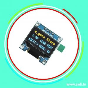 AFFICHEUR LCD LED SSD 1306 0.96 POUCE 128X64 OLED I2C BLEU/JAUNE SSD1306.Arduino tunisie
