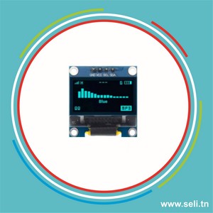 AFFICHEUR LCD LED SSD 1306 1.3 POUCE 128X64 OLED I2C BLEU SH1106.Arduino tunisie