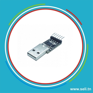 CP2102 MODULE CONVERTISSEUR USB TTL 3.3-5V 6 PIN .Arduino tunisie