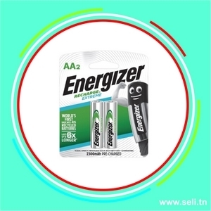 PILE ENERGIZER RECHARGEABLE 1 .2V AA - 2300mAh NH15 (BP2 2 PILES).Arduino tunisie
