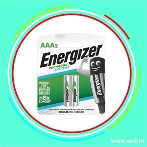 PILE ENERGIZER RECHARGEABLE 1 .2V AAA  800mAh NH12 (BP2 2 PILES).Arduino tunisie